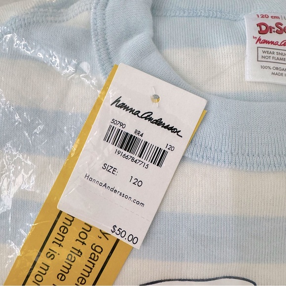 Dr. Seuss by hanna Andersson Long John Pajamas, US 6-7 120cm - Picture 5 of 6